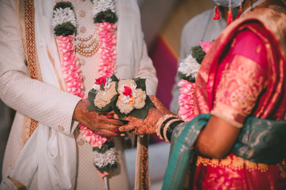 Wedding couple portrait