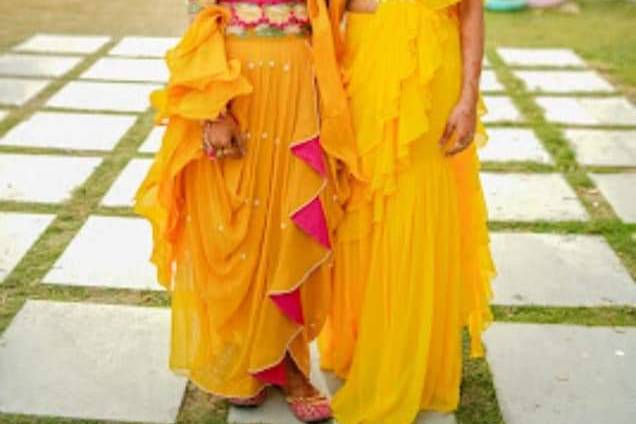 Haldi custmization @sisters