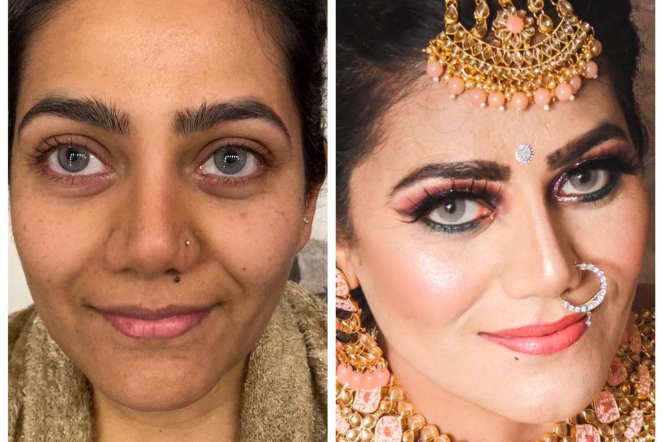 Before after bridal