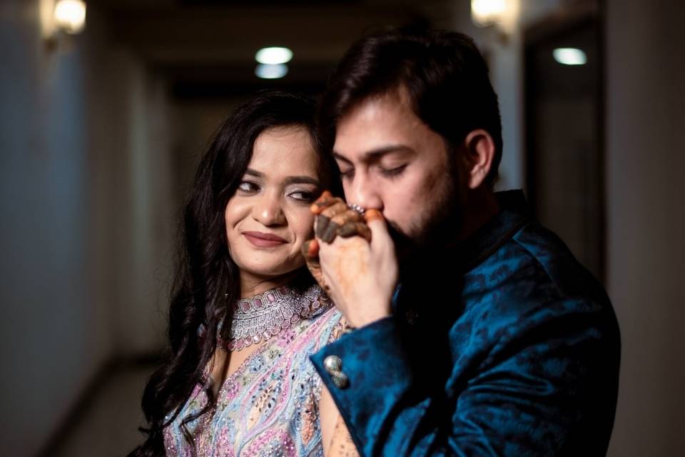 Sangeet couple potrait