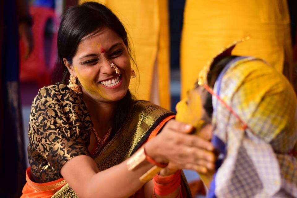 Haldi candid