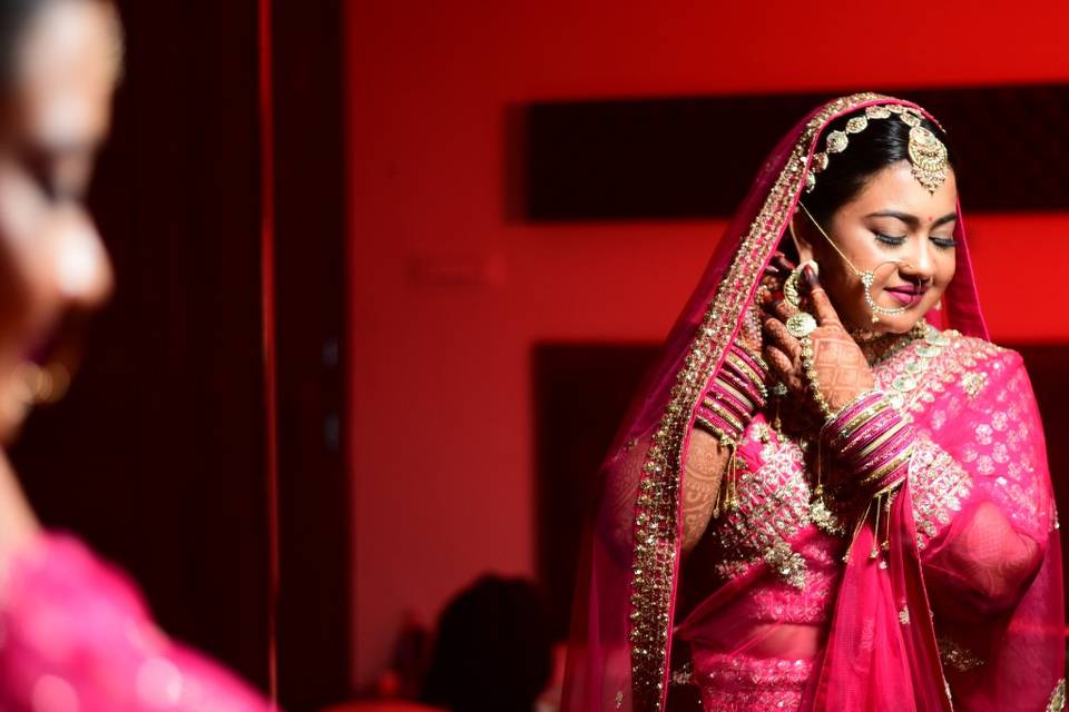 Bride makeup shot