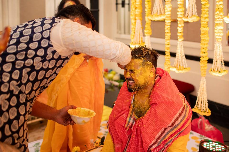 Grooms haldi