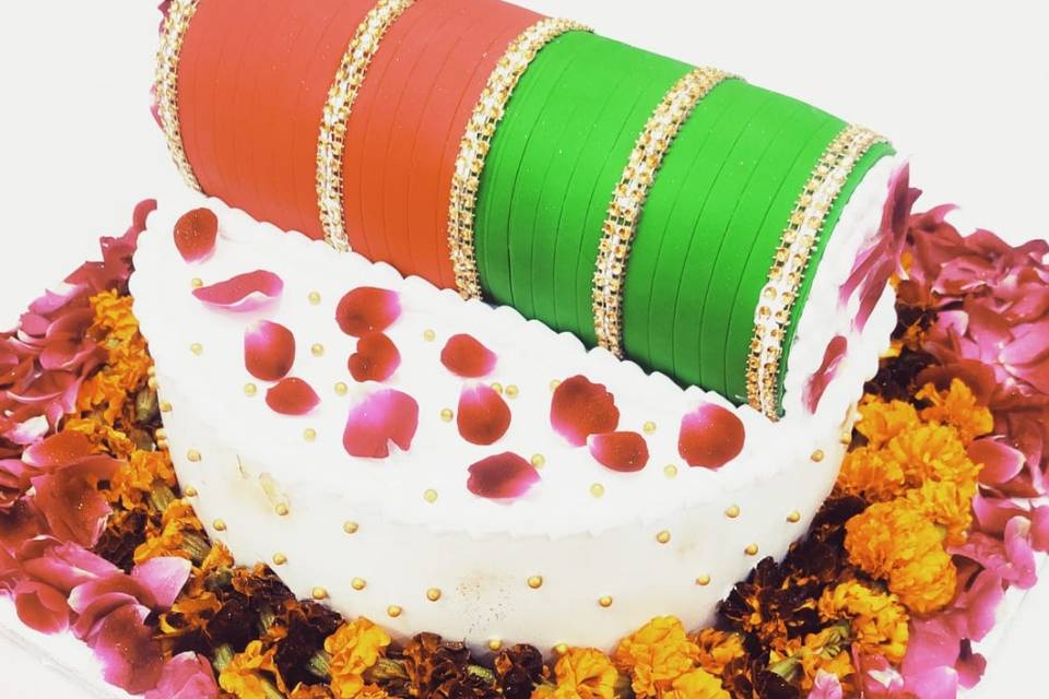 Bangles ceremony cake