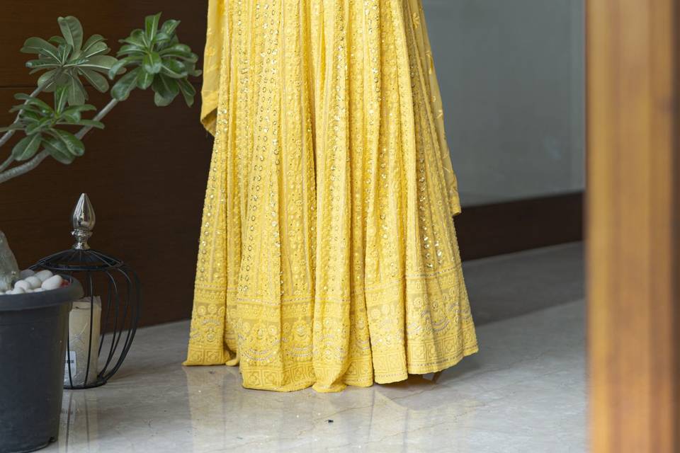 Golden Yellow Lehenga