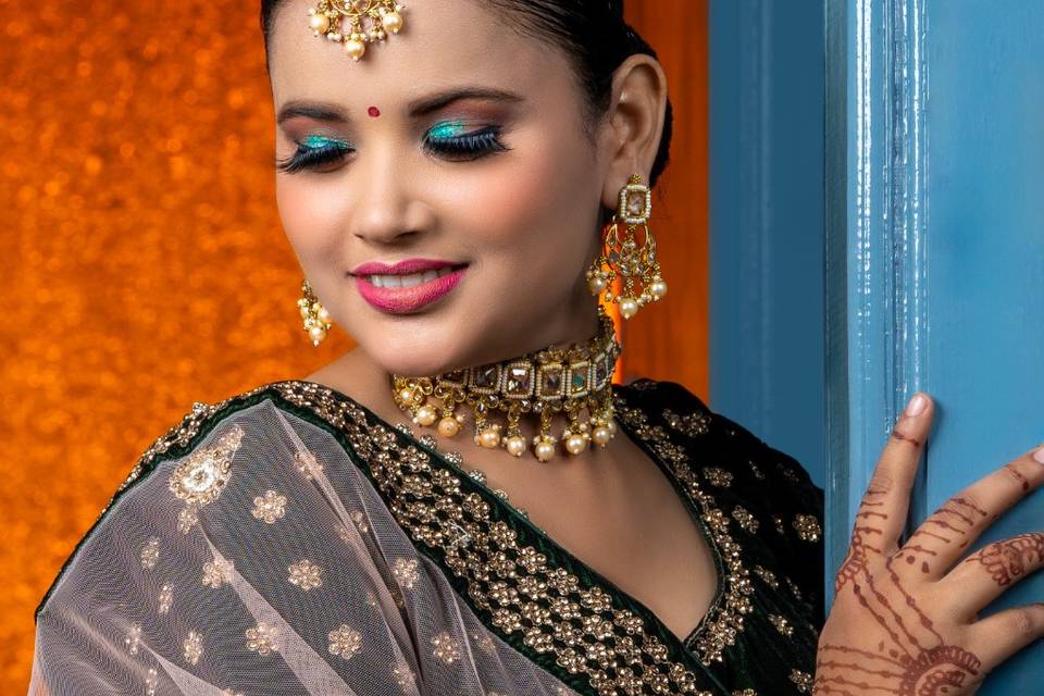 Amisha Engagement Look