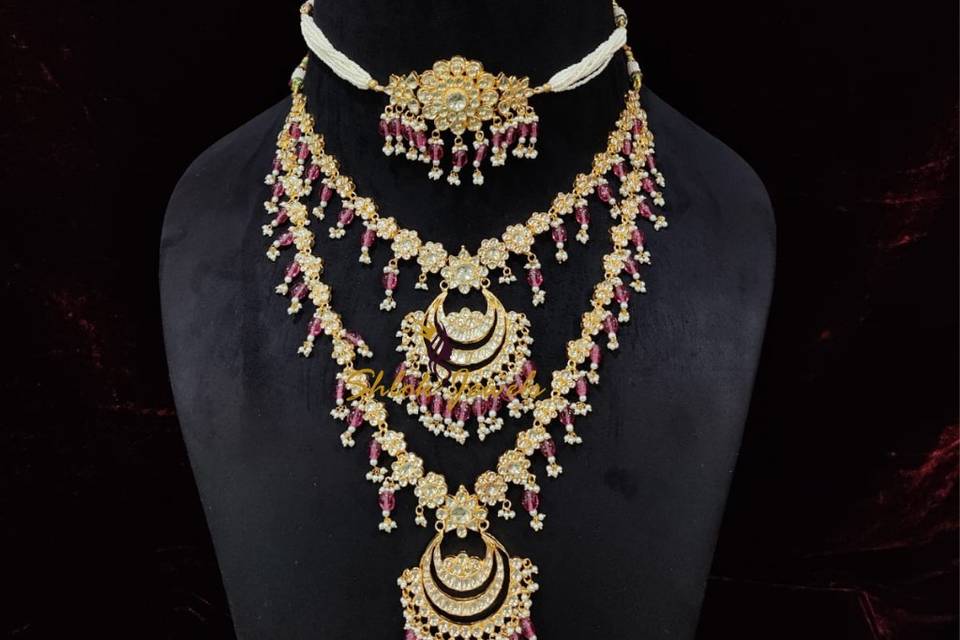 Choker with Rani Haar Set