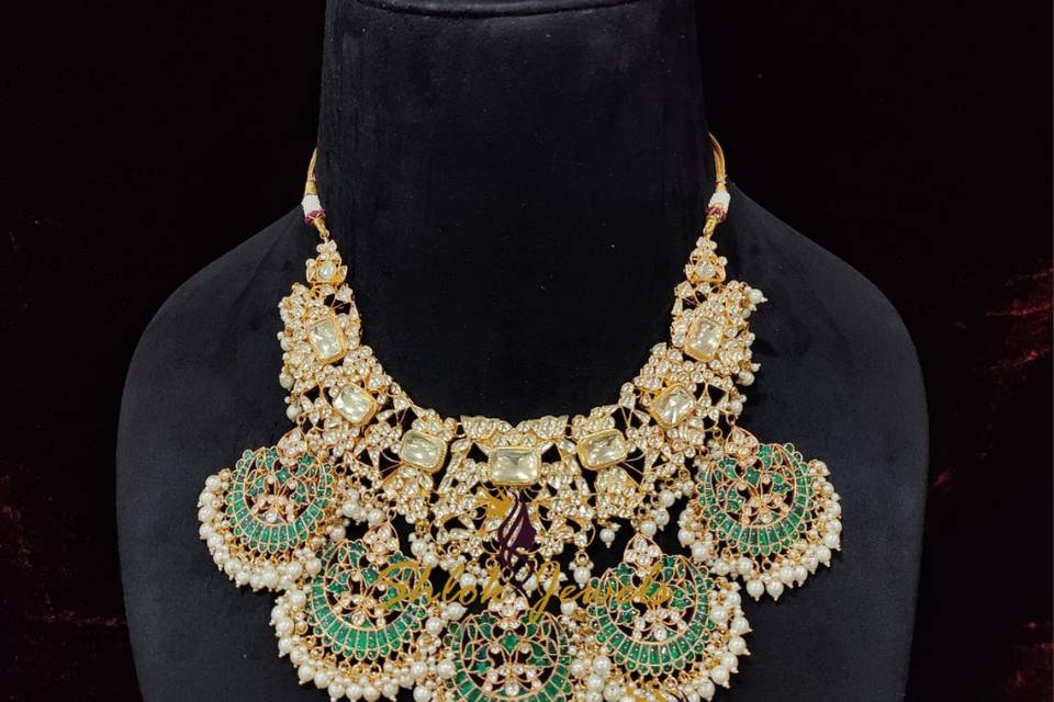 Choker with Rani Haar Set