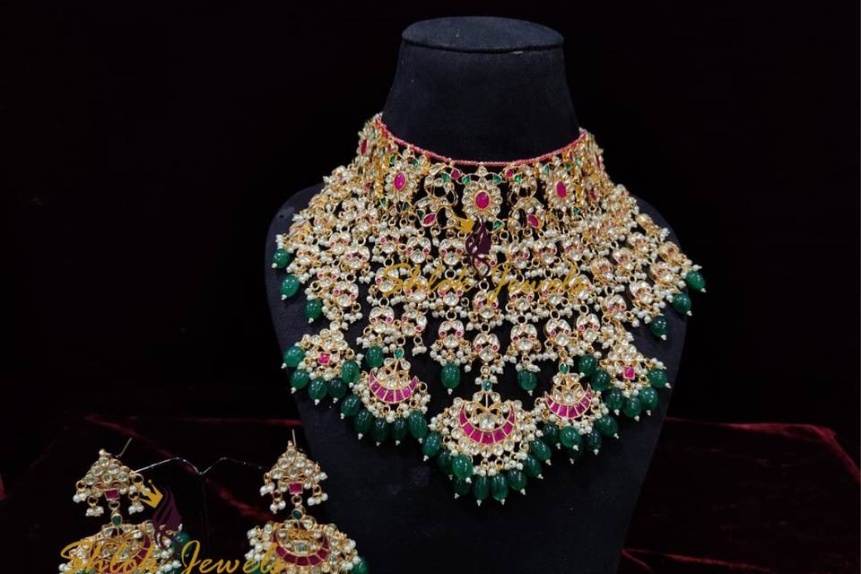 Bridal Necklace with Earrings