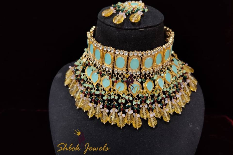 Bridal Choker Earring Tika Set