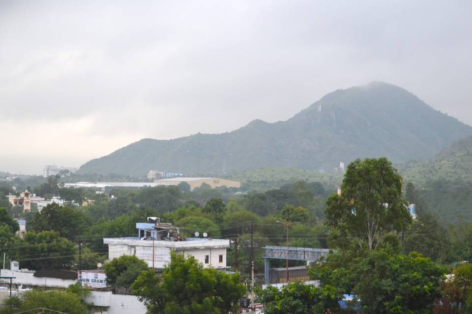 Hill View From Terrace