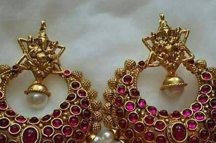 Buy Gold Plated Silver Earrings - NEST by Arpit Agarwal
