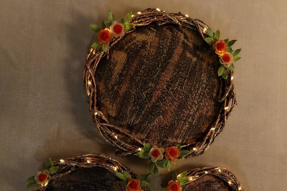 Nest Bronze Shagun Plates