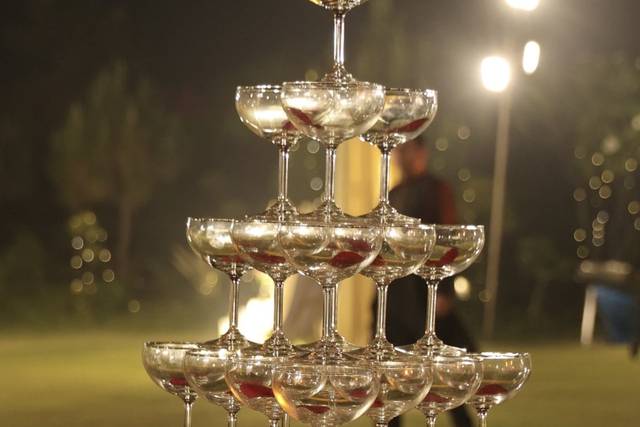 Wedding Champagne Tower
