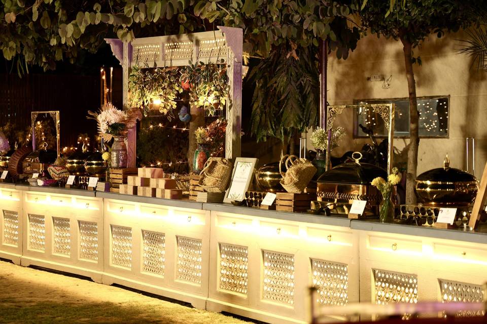 Catering setup