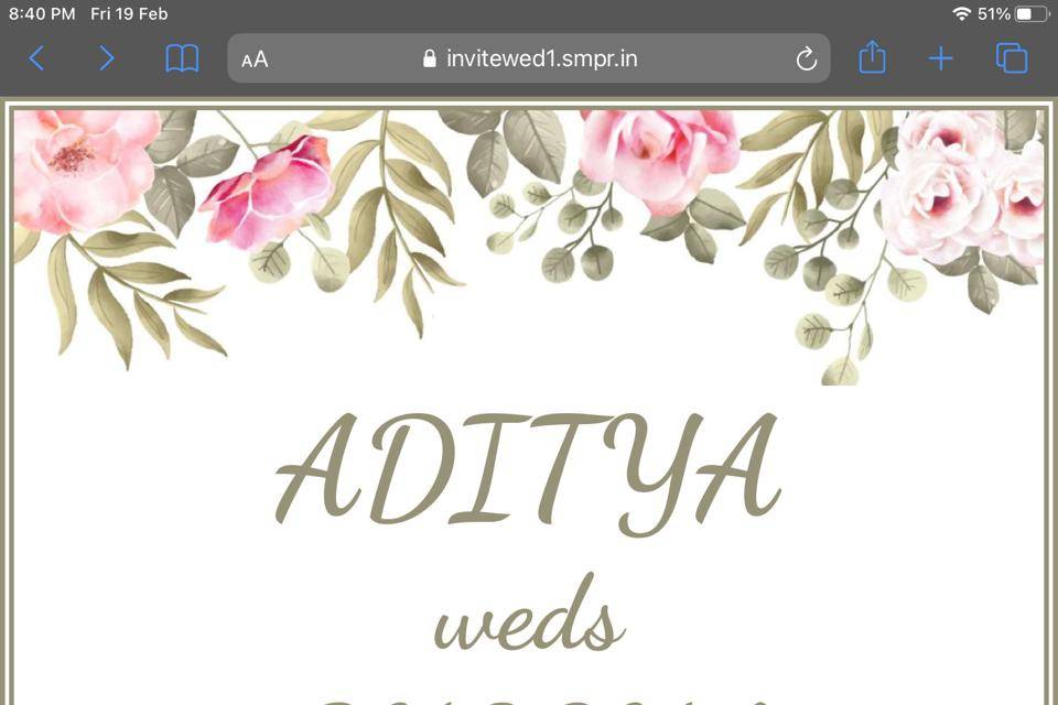 Wedding invite