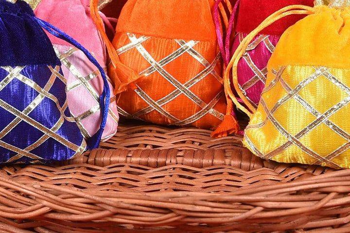 Colourful Gota Patti Potli Bag