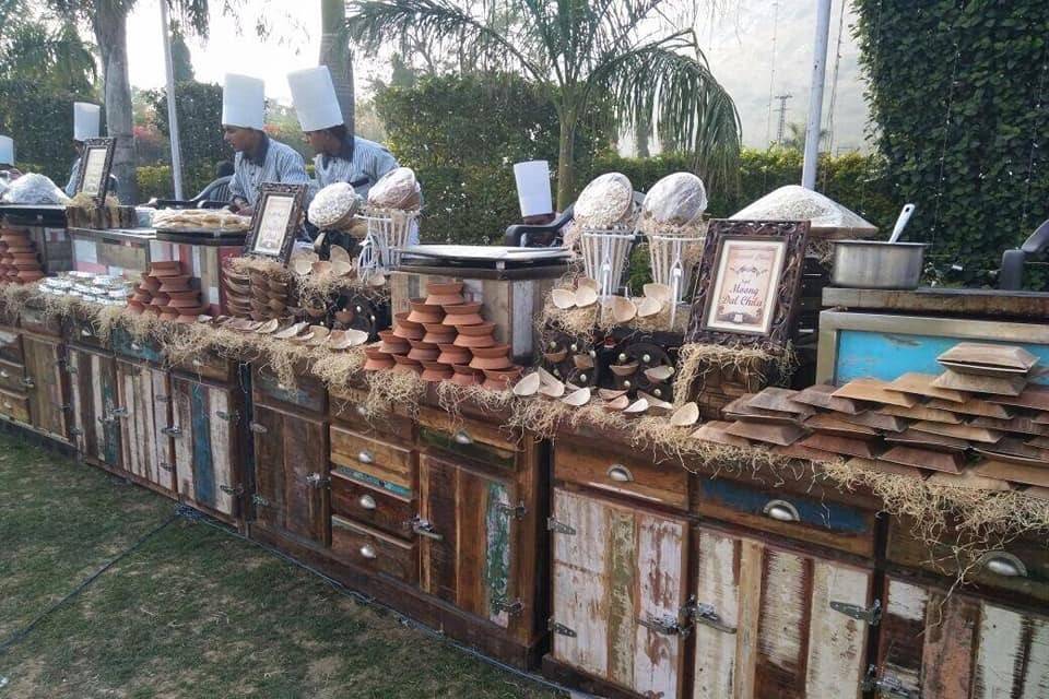 Catering setup