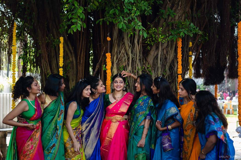 Posing with the Banyan tree