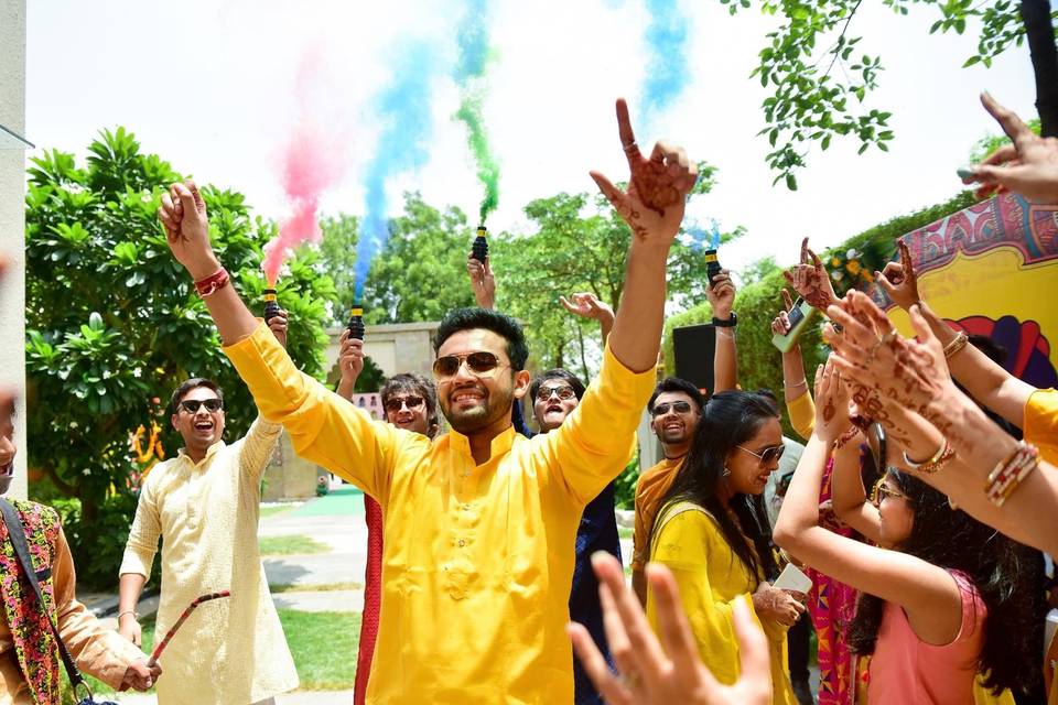 Haldi In Courtyard Marriot