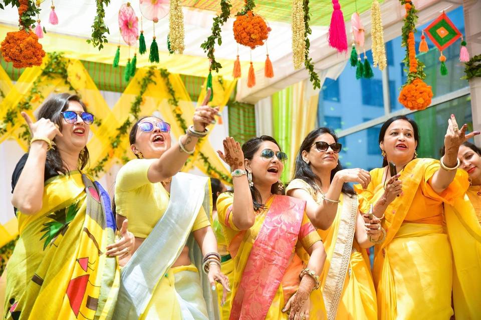 Haldi in Courtyard Marriot