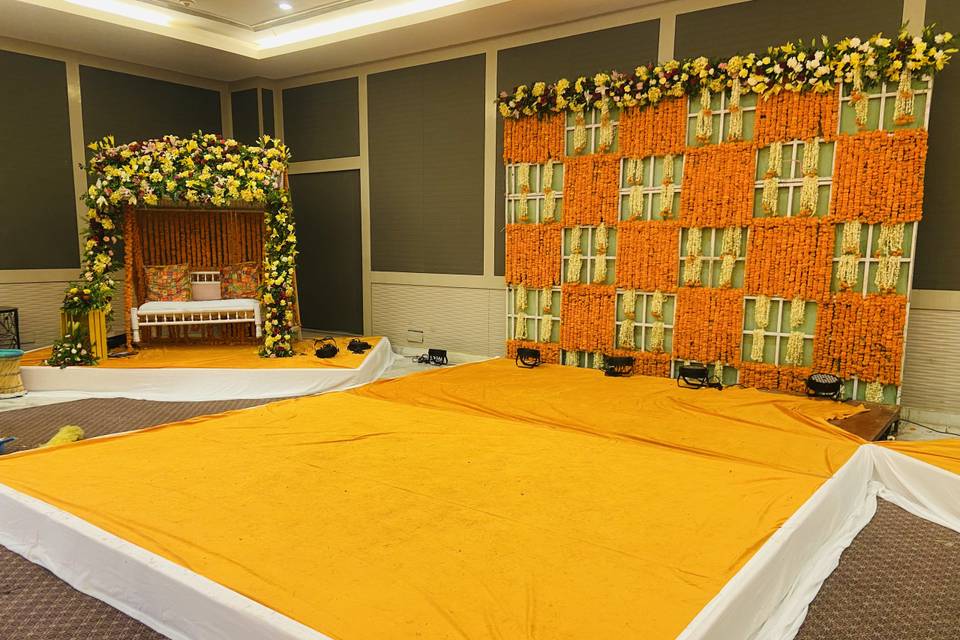 Haldi in ITC MUGHAL