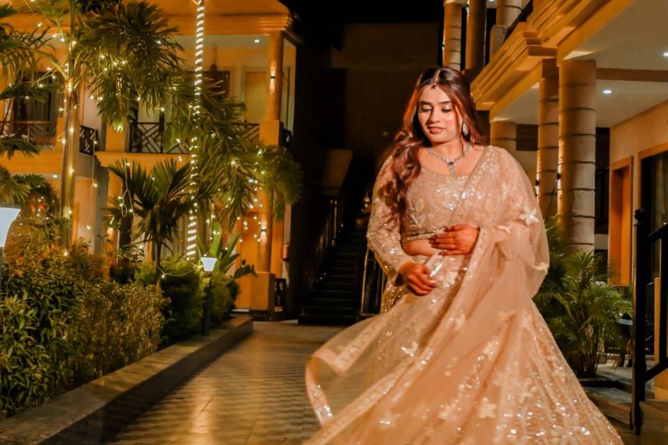 Sangeet bride portrait bhopal