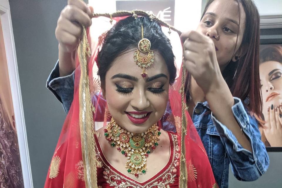 Bridal makeup