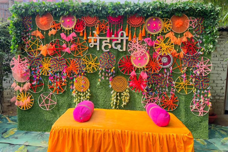 Mehndi backdrop