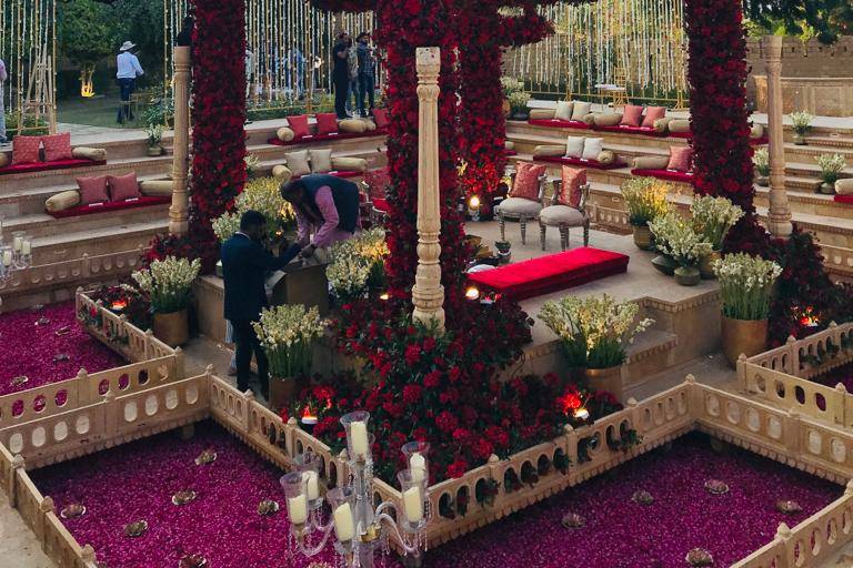 Flower mandap