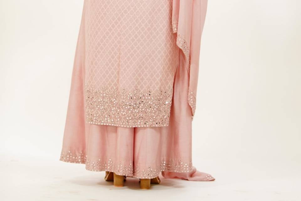 Pastel Sharara set