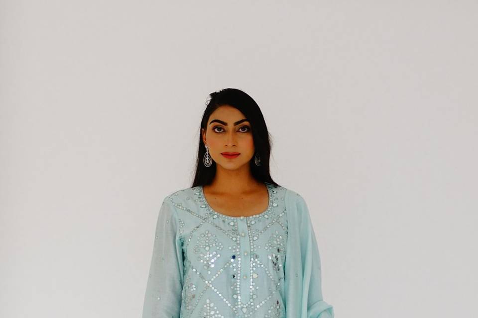 Pastel Sharara set