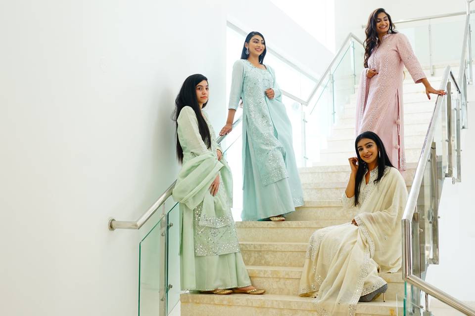 Pastel Sharara sets