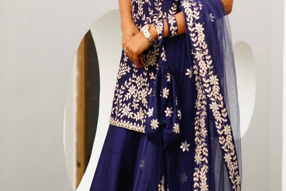 Vibrant Sharara suit