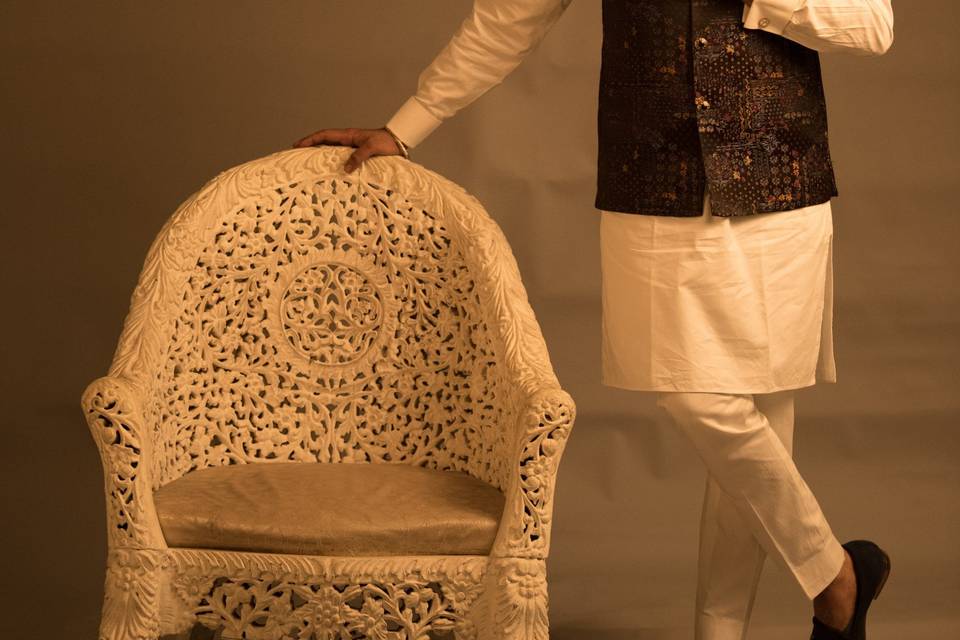 Nehru Jacket Kurta Pajma