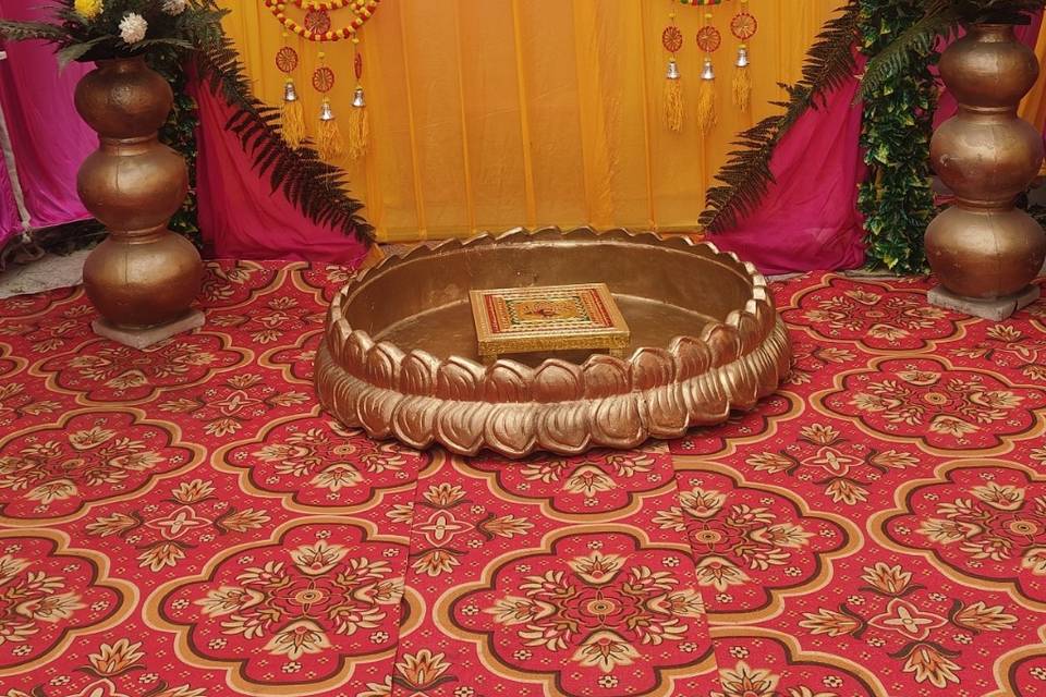 Haldi backdrop