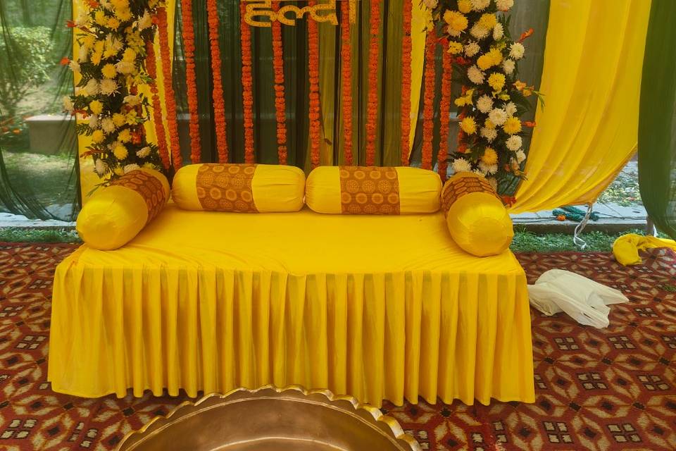 Haldi backdrop