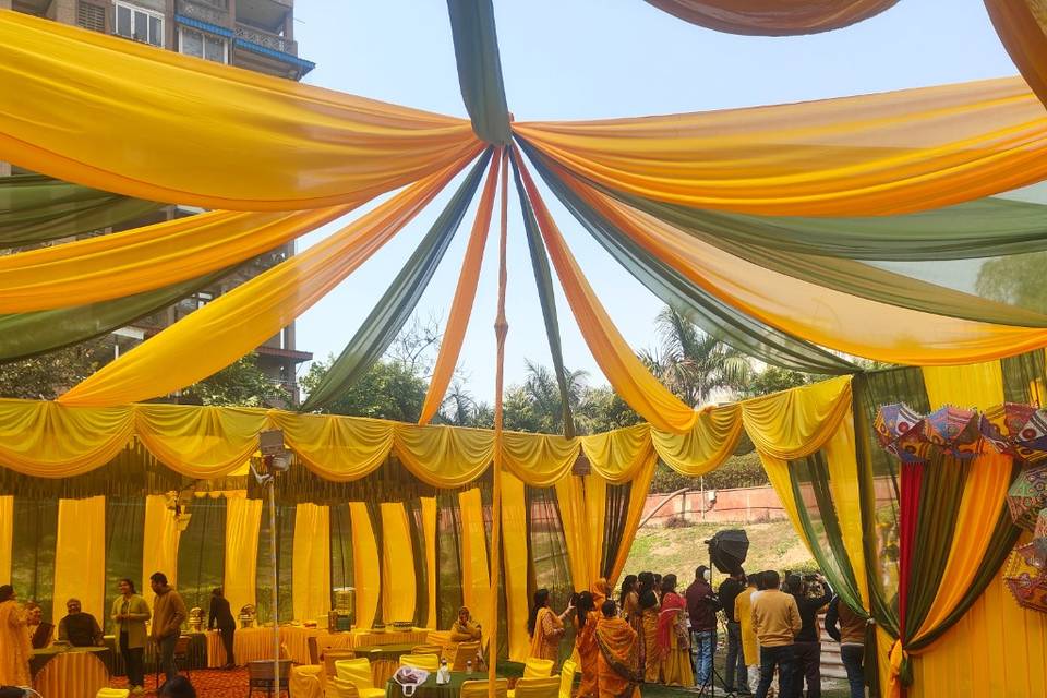 Haldi mehndi theme