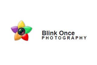 Blink once photography logo