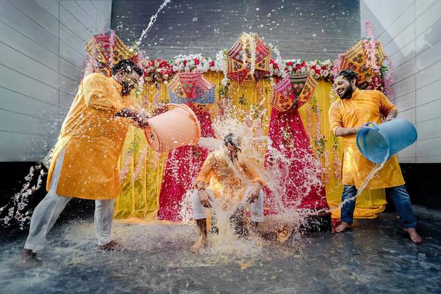 Groom Squad Haldi Capture