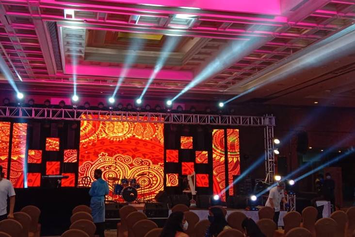 LED Backdrop for Sangeet