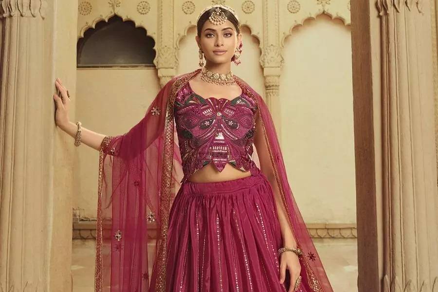 Lehenga with Embroidered Choli