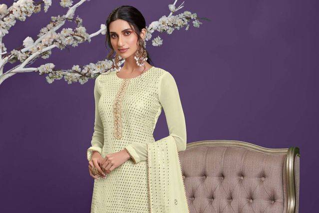 Lemon-Yellow Top with Sharara