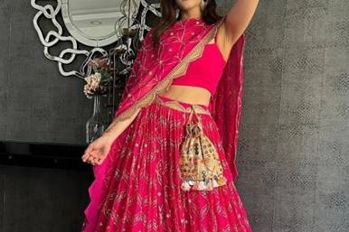 Pink lehenga choli