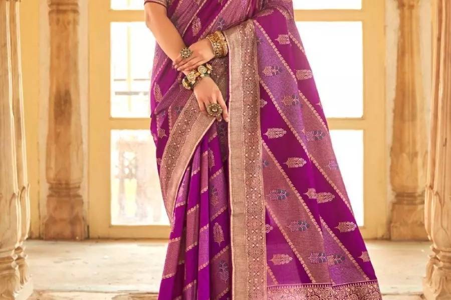 Silk Festive Saree with Blouse