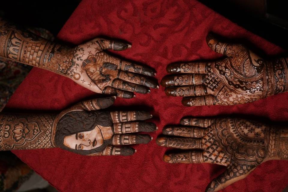 Portrait mehndi