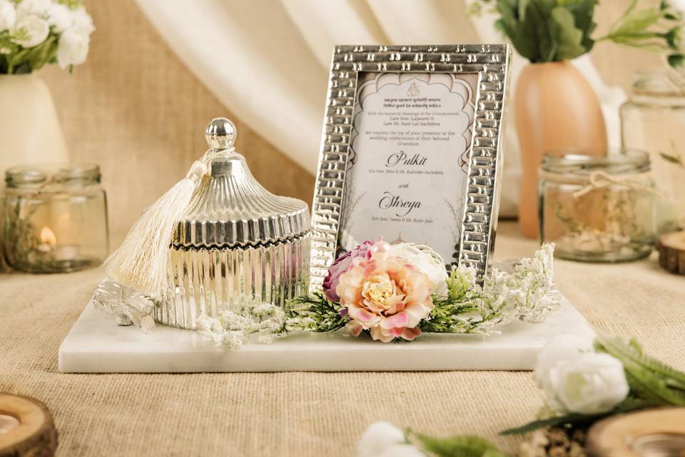 Silver Wedding Platter