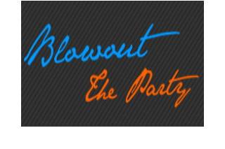 Blow out the party logo