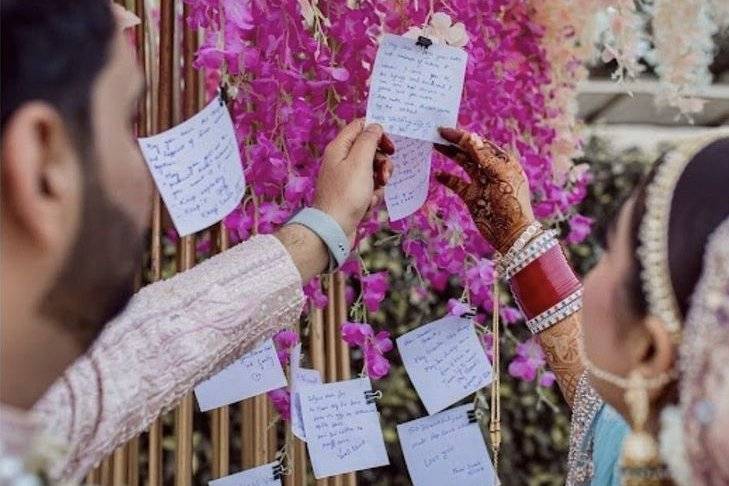 Wedding wishing tree