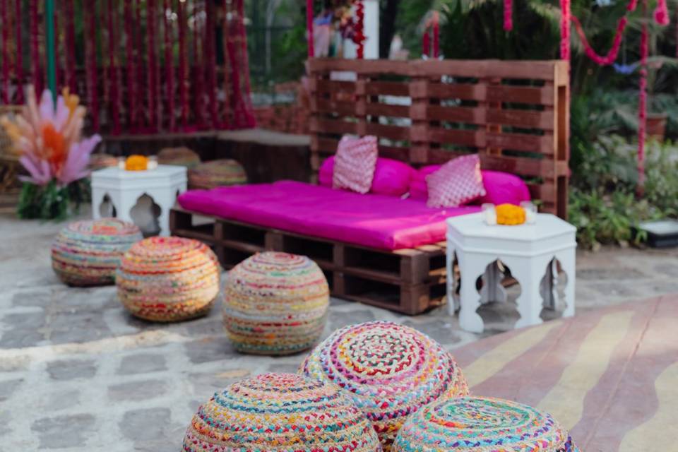 Mehendi seating